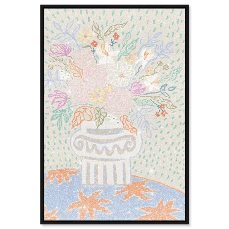 Summer Arrangement Print by Oliver Gal, 16"H x 11"W, Black Floater Frame