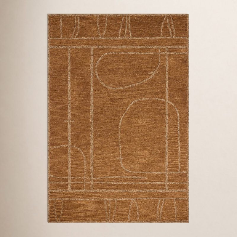 Jeremiah Brent x Loloi Barrow Clay / Natural Area Rug, Square 1'6"