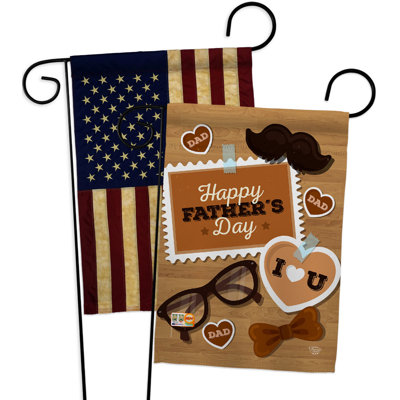 Drapeau de jardin en polyester 18,5 po x 13 po Decor
