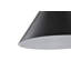 1 lumière noire matte et nickel brossé 10 po Mini-luminaire suspendu avec abat-jour conique en métal