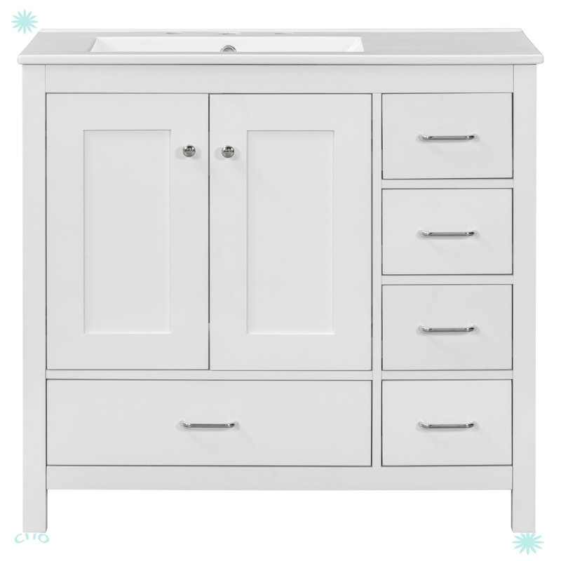 Meuble-lavabo 36 po avec lavabo en céramique