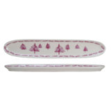 Stoneware Dish With Trees