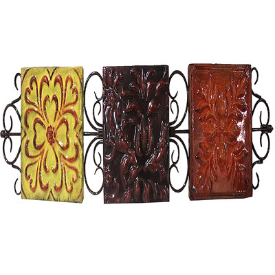 Handmade Traditional Abstract Wall Decor on Metal