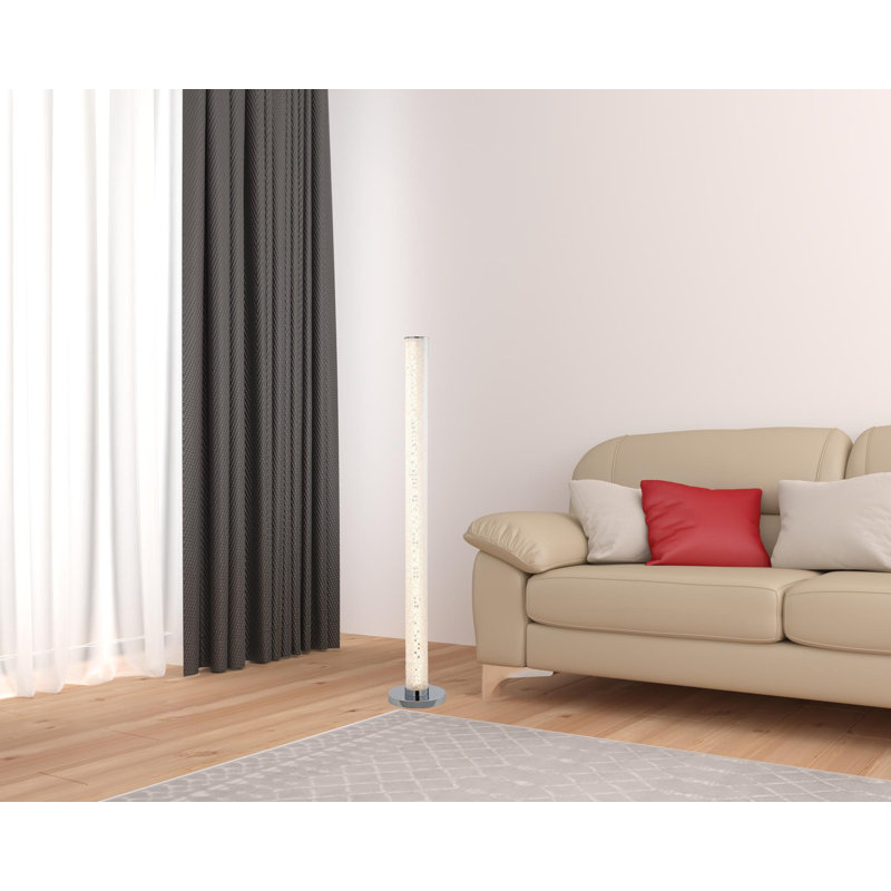 Lampe sur pied colonne 49 "Akasim, Blanc