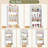 Wall-Mounted Perfume Organizer & Display Shelf, Multi-Tier Wooden Fragrance Storage, White