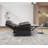Single Faux Leather Manual Recliner Chair with LED Light Strip
