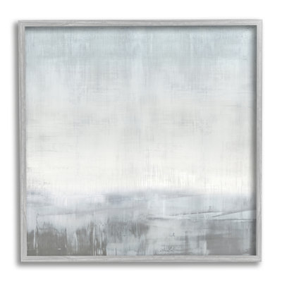 Gris contemporain décor encadré sur bois