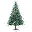 Frosted Christmas Tree Christmas Display Tree with LEDs and Ball Set
