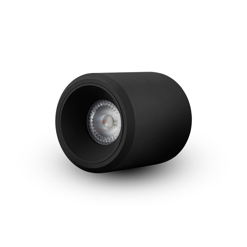 Node 3.5-in Round Integrated LED ETL Certified Surface Mounted Downlight, Beam Angle 33, Black