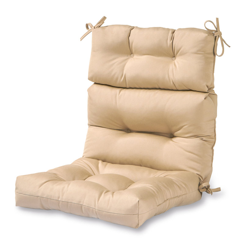 Lester Outdoor High Back Chair Cushion, Stone, 2