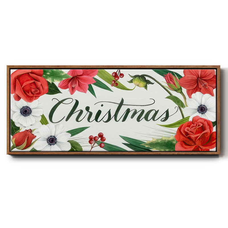 Christmas Time- Framed Canvas, 20" H x 50" W