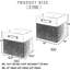 Bacs de rangement pliables en tissu avec poignées en polyuréthane renforcé, paniers de rangement pliables pour tablettes de placard, paquet de 4, 13 x 13 x 13 po
