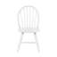 Ensemble de 2 chaises d'appoint blanches au fini blanc de style campagnard