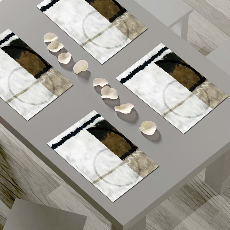 Napperon abstrait en polyester