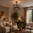 18.1" Modern Black Caged Ceiling Fan with Remote and Crystal Light Kit