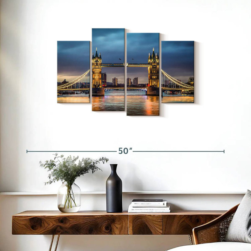 Lilie Bright Tower Bridge, H 22 po x l 36 po