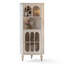 Buffet décoratif rétro en bois massif blanc