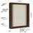 Sturdevant Shadow Box Frame Composite Wood with Glass for Hanging and Tabletop-70902502-90975824