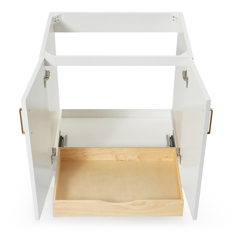 Base de meuble-lavabo simple 30 po Sawyer, Blanc
