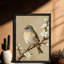 Encadré noir, beaux oiseaux, observateurs d'oiseaux, art mural, impressions rétro-499694158