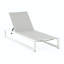Méridienne d'extérieur réglable avec structure en aluminium et filet PVC-coated polyester - inclinable à 5 positions