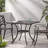 Vanderpool Square Metal Outdoor Dining Table With Umbrella Hole , 34.8'' in. W 34.8'' in. D