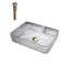 Lavabo de salle de bain moderne en verre avec lavabo transparent