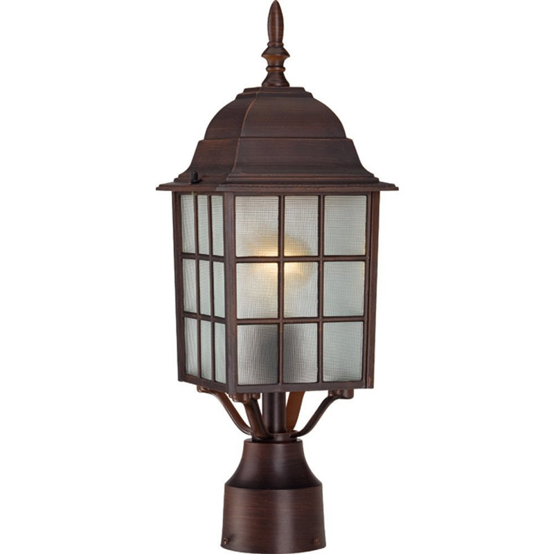 Tête de lanterne à 1 lumière H 18,25 po Sorrells, Bronze rustique