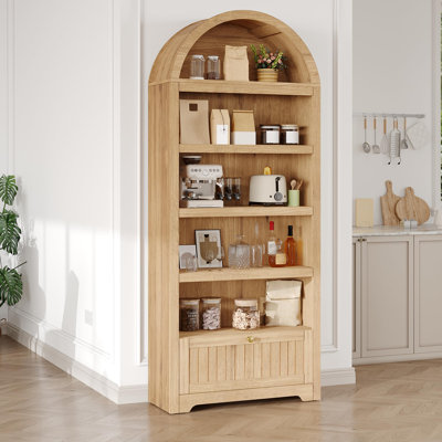 Armoire de cuisine 72 po à 5 niveaux avec tablettes réglables