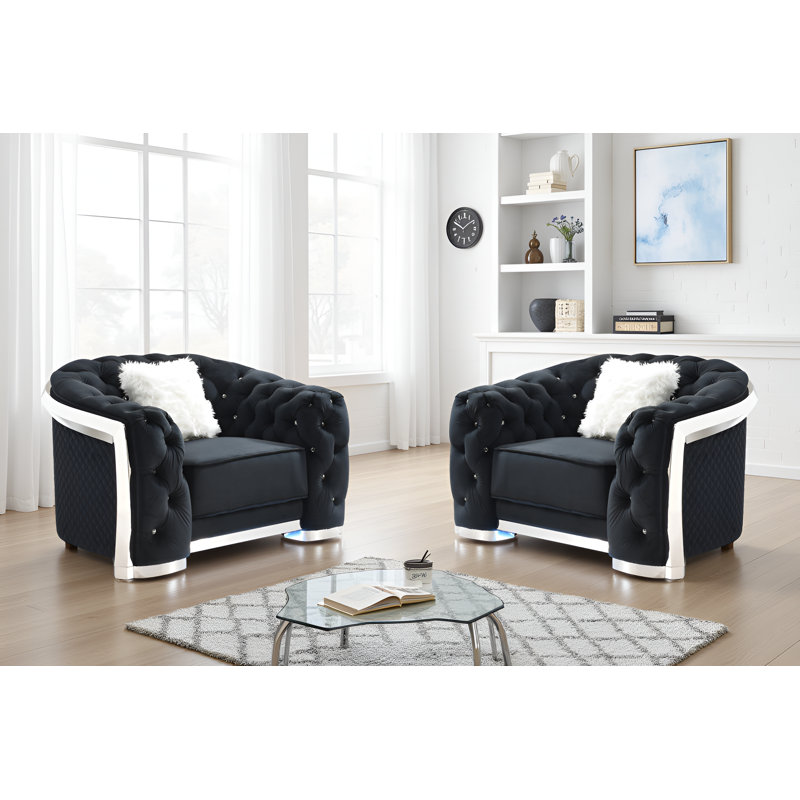 Ensemble de 2 chaises Wroclaw, Noir