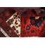 Tapis décoratif en laine noué à la main de conception unique 3 pi 3 po x 4 pi 6 po New Age