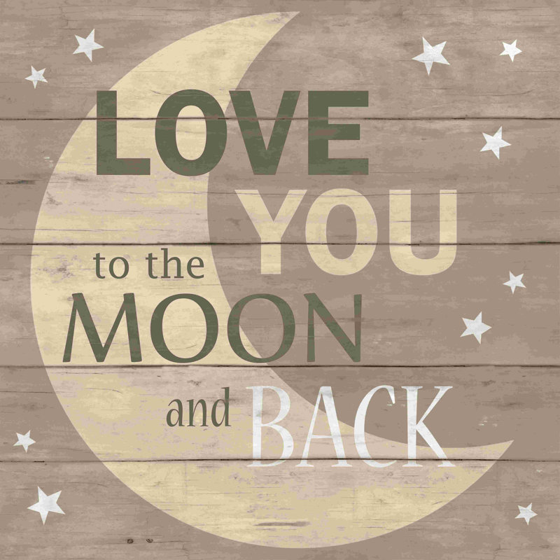 Love You To The Moon And Back Pallet, H 36 po x l 36 po