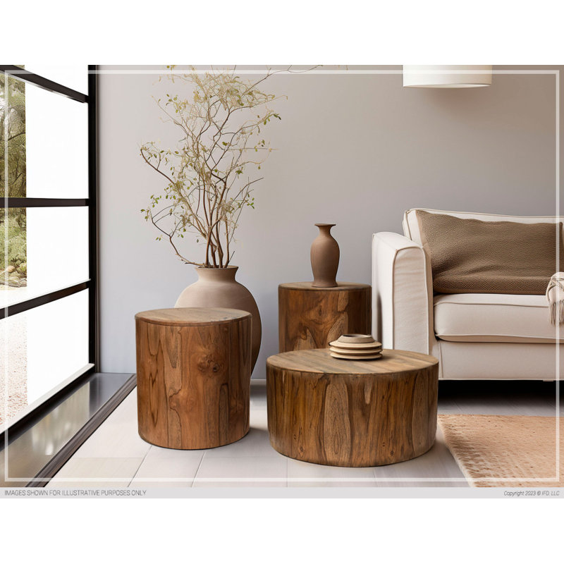 Estien Solid Wood End Table, 24" H x 25.50" W x 25.50" D