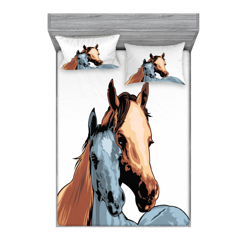 Microfiber Sheet Set, Queen Sheet Set with Fitted Sheet