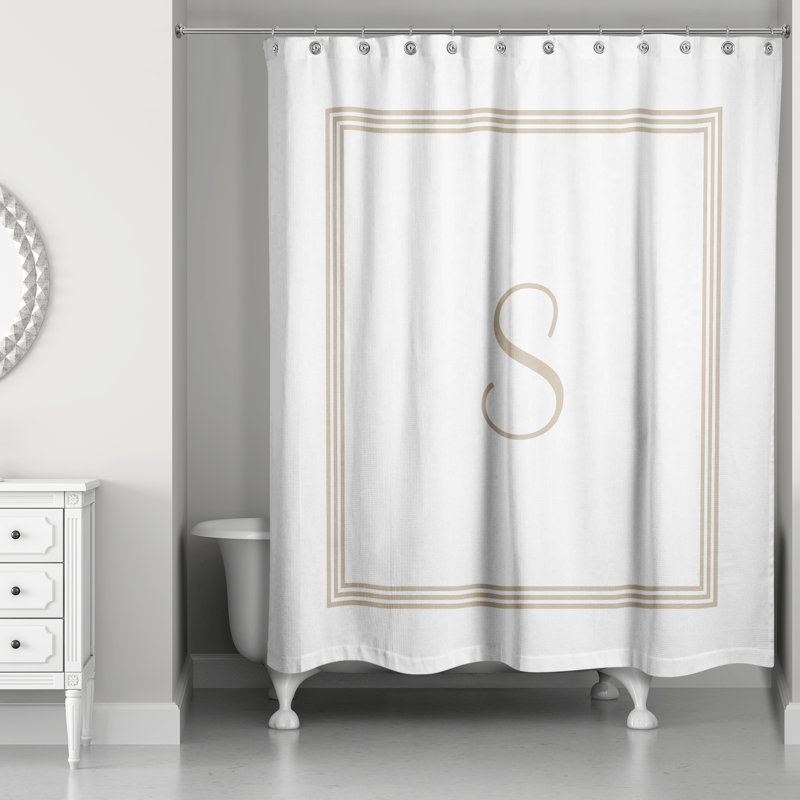 Rideau de douche simple , S, Beige