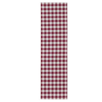 Linehan Checkered Cotton Blend Table Runner