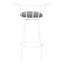 Tabouret de bar, ensemble de 2, pivotant, hauteur de bar-691023361