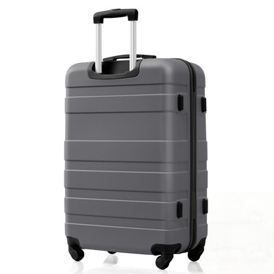 Ensemble de valises rigides en ABS 3 pièces avec roulettes pivotantes et serrure TSA, légères et résistantes aux rayures pour faciliter les déplacements