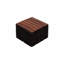 Carreaux de terrasse entrelacés à rayures, bois d'acacia gris clair carré 12 po x 12 po-122988013
