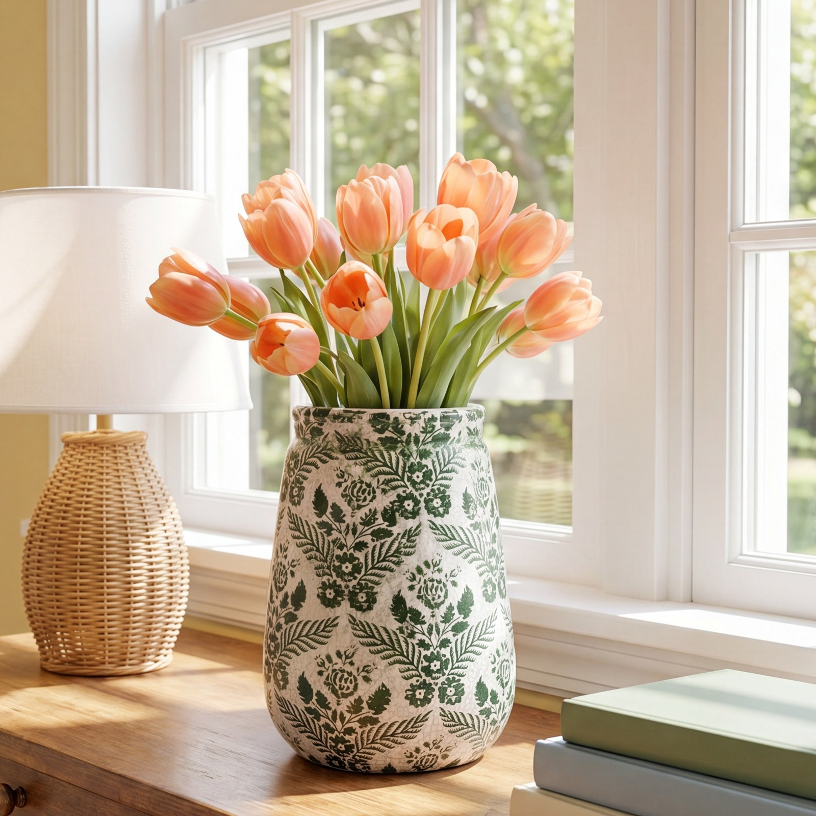 Caldwell 10.88'' Terracotta Table Vase