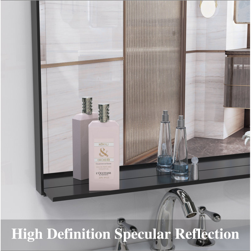 Oversized Bathroom Mirror  Wall Mount Mirror,Vertical Horizontal Hanging Aluminum Framed Wall Mirror Full Length Mirror,Full Body Mirror For Bedroom Living Room
