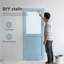 Porte en dalle de verre givré 1-Lite 24 pouces x 80 pouces, bois manufacturé massif, apprêt blanc, solution intérieure durable et élégante