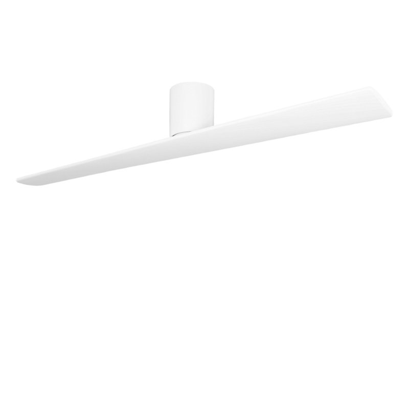 Plank Smart 60 Hugger Ceiling Fan, Matte White