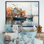 Port Portside Reflection Pointillism II - Nautical & Beach Canvas Art Print