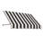 Awntech Santa Fe Acrylic Fabric Fixed Awning with Iron Rope Arms-28213023-28213256