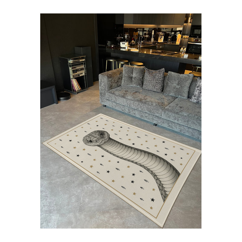Tapis gris tissé Mosso, 2' x 2'11"