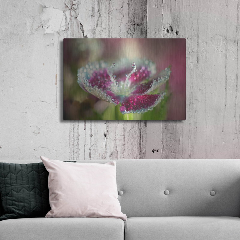 Art mural luxueux «Macro Flowers 05» par Gordon Semmens, 36 po x 24 po, H 24 po x l 36 po