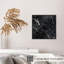 «Abstract Geode Black Symphony VII», reproduction d'art moderne sans cadre