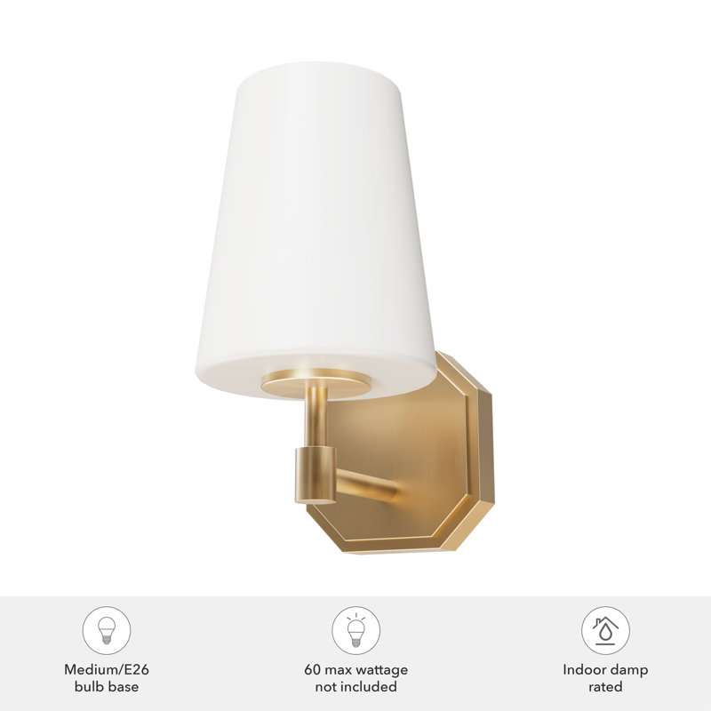 Aluminum Armed Sconce, Alturas Gold