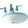 Rendezvous® Vitreous China Oval Undermount Bathroom Sink with Overflow